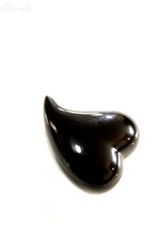 Keramik Herz schwarz